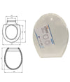 Copriwater Sedile Coprivaso Wc Bagno In Plastica Lotos Slim Design Bianco 87635