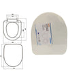 Copriwater Sedile Coprivaso Wc Tavoletta Da Bagno In Plastica Iris Bianco 87636