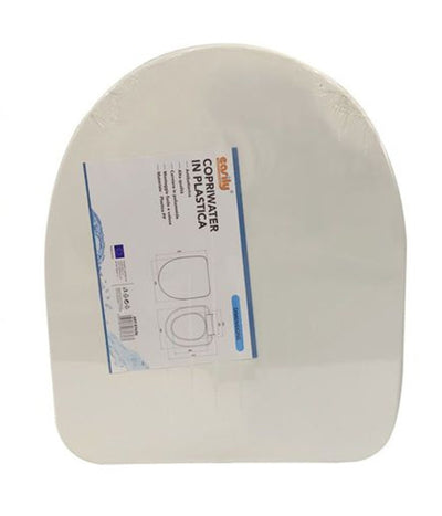 Copriwater Sedile Coprivaso Wc Tavoletta Da Bagno In Plastica Iris Bianco 87636