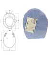 Copriwater Sedile Coprivaso Wc Water Bagno In Plastica Magnolia Blu 87634