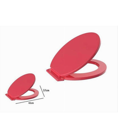 Copriwater Sedile Coprivaso Wc Water Bagno In Pvc Universale Rosso Corallo 59023