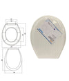 Copriwater Sedile Wc Coprivaso In Plastica Tavoletta Da Bagno Lilia Bianco 87639