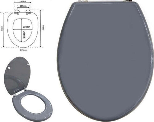Copriwater-Universale-Bagno-Copri-Wc-In-Legno-Mdf-Cerniere-Acciaio-Grigio-52985a