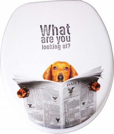 Copriwater-Universale-Cagnolino-Con-Giornale--69003-Sedile-Bagno-Wc-Water