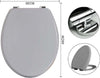 Copriwater Universale Con Cerniere Regolabili Mdf Stampato Grigio 46x36cm 55886 Casa e cucina/Bagno/Accessori per il bagno/Accessori per il WC/Copriwater e copri serbatoio per WC Trade Shop italia - Napoli, Commerciovirtuoso.it