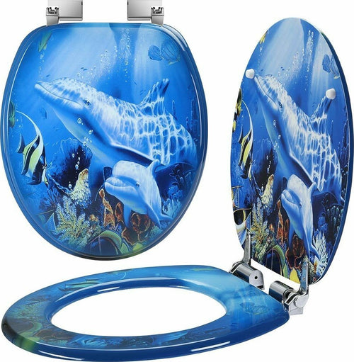Copriwater Universale Con Stampa Delfini Oceano Copri Tavoletta Wc Bagno Legno Casa, arredamento e bricolage > Accessori Bagno > Copriwater Trade Shop italia - Napoli, Commerciovirtuoso.it