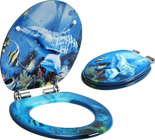Copriwater Universale Con Stampa Delfini Oceano Copri Tavoletta Wc Bagno Legno Casa, arredamento e bricolage > Accessori Bagno > Copriwater Trade Shop italia - Napoli, Commerciovirtuoso.it
