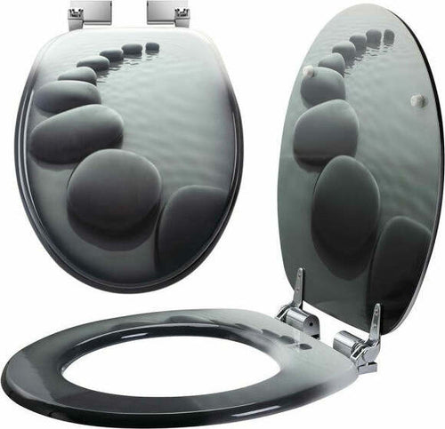 Copriwater-Universale-Con-Stampa-Pietre-Zen-Copri-Tavoletta-Wc-Bagno-Legno-Mdf