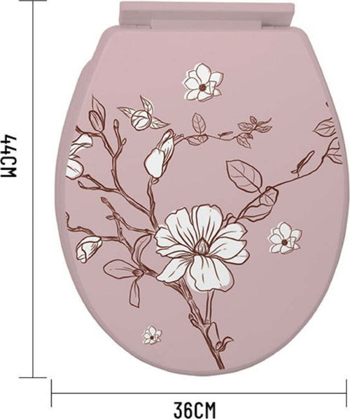 Copriwater Universale In Plastica Super Resistente 44x36cm Decorazione Floreale Casa e cucina/Bagno/Accessori per il bagno/Accessori per il WC/Sedili WC Trade Shop italia - Napoli, Commerciovirtuoso.it