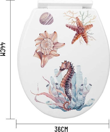 Copriwater Universale In Plastica Super Resistente 44x36cm Decorazioni Marine Casa e cucina/Bagno/Accessori per il bagno/Accessori per il WC/Sedili WC Trade Shop italia - Napoli, Commerciovirtuoso.it