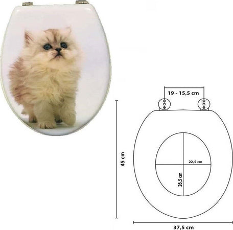 Copriwater Universale Legno Gatto Gattino Tavoletta Bagno Copri Wc Water Copriwater Trade Shop italia - Napoli, Commerciovirtuoso.it