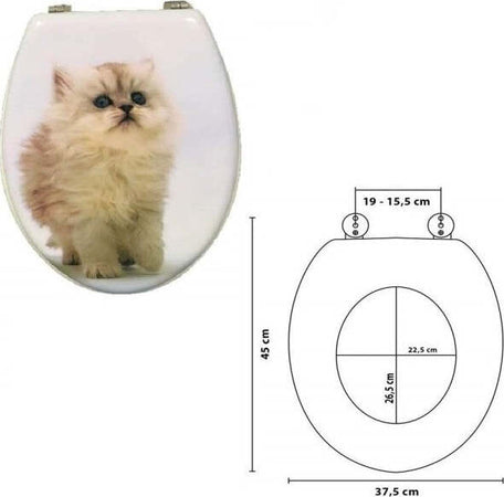 Copriwater-Universale-Legno-Gatto-Gattino-Tavoletta-Bagno-Copri-Wc-Water