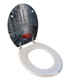 Copriwater Universale Legno Mdf Tavoletta Bagno Wc Stampa Parigi Ombrello 52966a