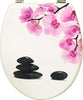 Copriwater-Universale-Legno-Pietra-Sassi-Nero-E-Fiori-Sedile-Tavoletta-Tazza