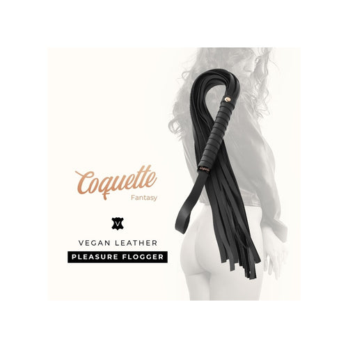 Frustino sexy flogger nero pelle PU Coquette frusta ottima qualità bondage BDSM