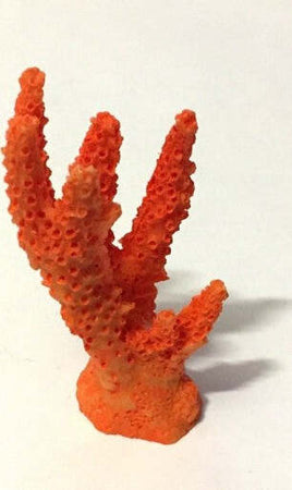 Corallo-Finto-In-Resina-7cm-Orange-Artificiale-Per-Decorazioni-Acquario-Addobbi