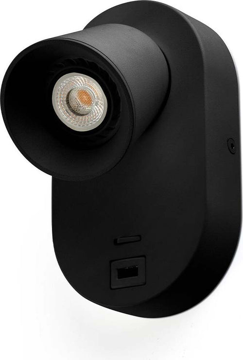 CORB Lampada da parete nera GU10+USB Illuminazione/Illuminazione per interni/Illuminazioni per pareti/Applique Led Mall Home - Napoli, Commerciovirtuoso.it