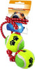 Corda-Con-2-Palline-Tennis-Gioco-Addestramento-Cani-E-Gatti-Giocattolo-Animali
