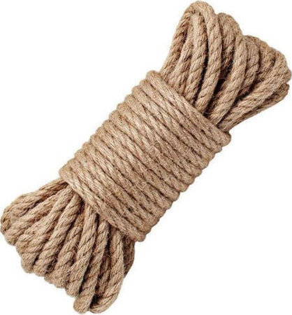 Corda-Fune-Canapa-Multiuso-Intrecciata-Giardino-Lunghezza-10m-Diam-4mm