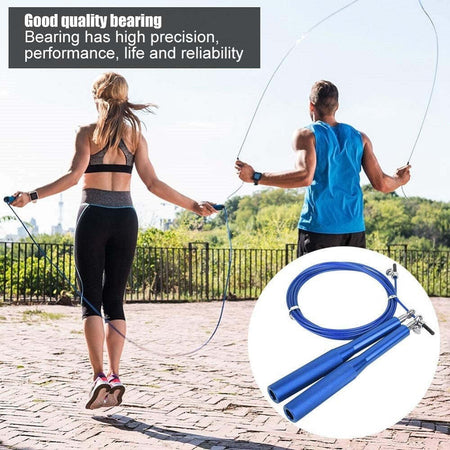 Corda Per Saltare 3 Mt Pvc Lega Di Allumino Antiscivolo Portatile Per Fitness Sport e Tempo Libero > Attrezzi e Abbigliamento Sportivo > Corde per Saltare Fitness Trade Shop italia - Napoli, Commerciovirtuoso.it