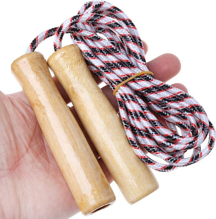 Corda Per Saltare Allenamento Crossfit Jump Rope Pugilato Fitness Manici Legno Corde per Saltare Fitness Trade Shop italia - Napoli, Commerciovirtuoso.it