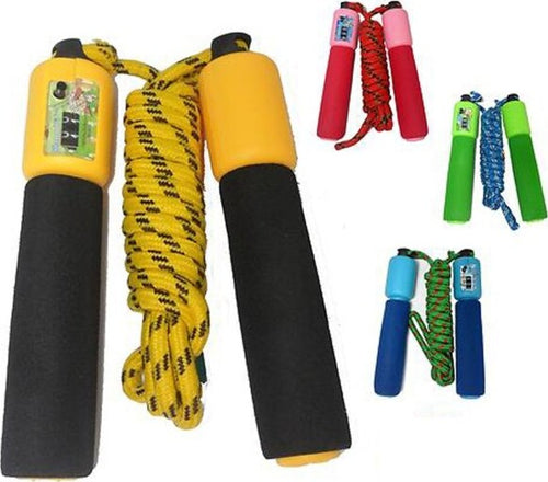 Corda-Per-Saltare-Con-Contatore-Digitale-Display-Conta-Salti-Fitness-Sport