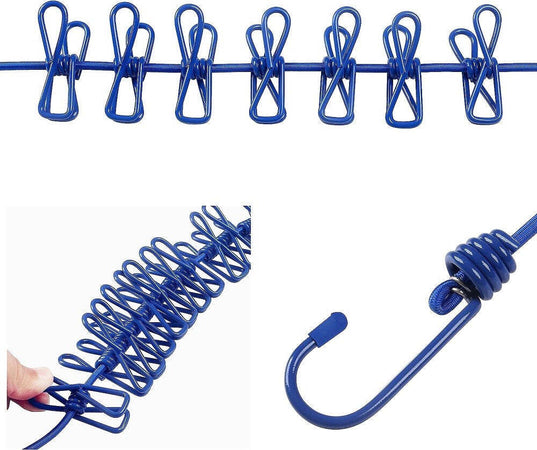 Corda Stendibiancheria Filo X Bucato Con 12 Mollette 180cm Uso Esterno Flessible Casa e cucina/Organizzazione interni/Organizzazione lavanderia/Fili stendibiancheria Trade Shop italia - Napoli, Commerciovirtuoso.it