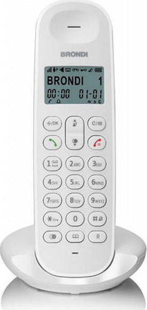 Cordless Telefono Brondi Lotus Bianco Elettronica/Telefonia fissa e accessori/Telefoni analogici Grow Up - Casoria, Commerciovirtuoso.it