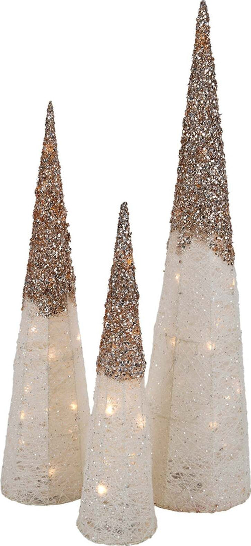 Corni regalo con led e punte glitterate per decorazioni natalizie set da 3 Casa e cucina/Decorazioni per interni/Addobbi e decorazioni per ricorrenze/Decorazioni natalizie/Luci natalizie/Catene luminose per esterni MagiediNatale.it - Altamura, Commerciovirtuoso.it