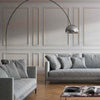 Cornice-Bugna-Preassemblata-per-Boiserie-in-polimeri-linea-GOLD-(filo-oro)-bianco-Avorio-9010-varie-dimensioni