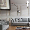 Cornice-Bugna-Preassemblata-per-Boiserie-in-polimeri-linea-GOLD-(filo-oro)-bianco-Avorio-9010-varie-dimensioni