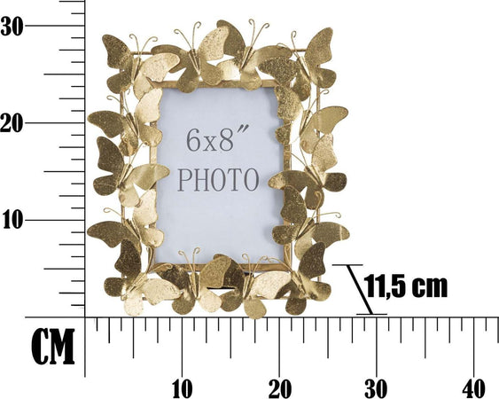 Cornice Butterfly Glam Cm 28X11,5X30,5 (Misura Interna Cm 15X20) Casa e cucina/Decorazioni per interni/Album fotografici cornici e accessori/Cornici foto/Cornici da parete e da tavolo Led Mall Home - Napoli, Commerciovirtuoso.it