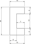 Cornice decorativa battiscopa in duropolimero 2000x25x13mm Fai da te/Prodotti per la costruzione/Materiali da costruzione/Pavimenti/Materiali per pavimenti/Battiscopa Led Mall Home - Napoli, Commerciovirtuoso.it