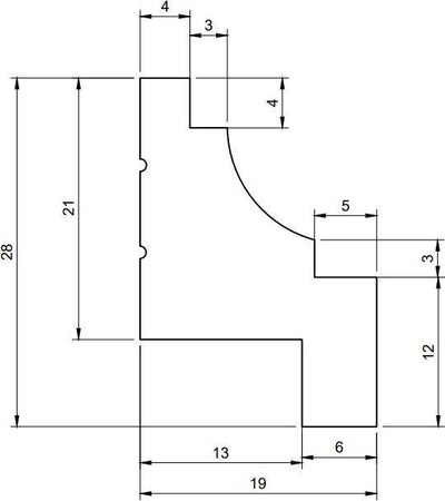 Cornice decorativa per pareti in duropolimero 2000x28x18x12mm Fai da te/Prodotti per la costruzione/Materiali da costruzione/Pavimenti/Materiali per pavimenti/Battiscopa Led Mall Home - Napoli, Commerciovirtuoso.it