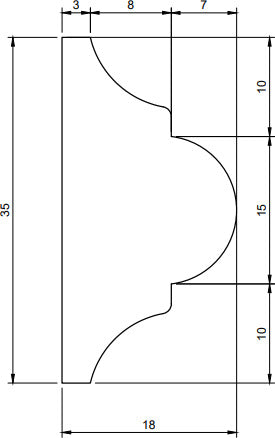 Cornice decorativa per pareti in duropolimero 2000x35x18mm Fai da te/Prodotti per la costruzione/Materiali da costruzione/Pavimenti/Materiali per pavimenti/Battiscopa Led Mall Home - Napoli, Commerciovirtuoso.it