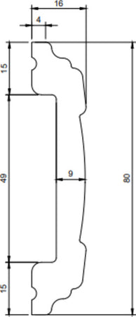 Cornice decorativa per pareti in duropolimero 2000x80x16mm Fai da te/Prodotti per la costruzione/Materiali da costruzione/Pavimenti/Materiali per pavimenti/Battiscopa Led Mall Home - Napoli, Commerciovirtuoso.it