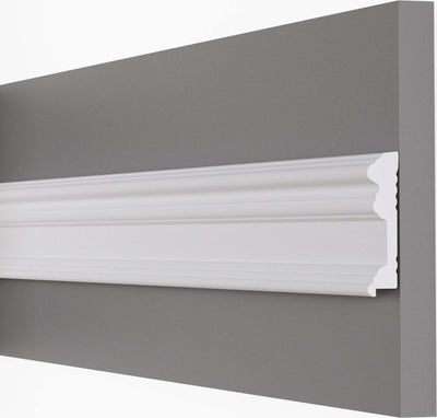 Cornice decorativa per pareti in duropolimero 2000x83x19mm Fai da te/Prodotti per la costruzione/Materiali da costruzione/Pavimenti/Materiali per pavimenti/Battiscopa Led Mall Home - Napoli, Commerciovirtuoso.it