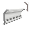 *STOCK FOLLI* Profilo a soffitto in Polimeri Bianco RAL 9016 verniciabile 100X47mm (Prezzo al metro)