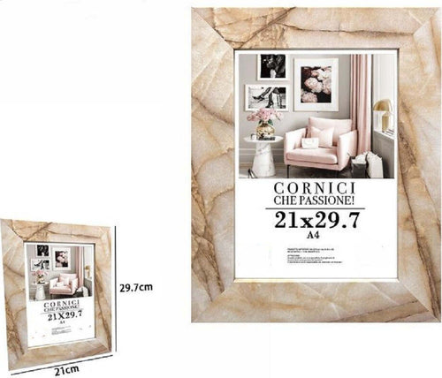 Cornice Foto Portafoto Quadri Tele Poster 21x29.7 Cm Modello Effetto Marmo 71664 Casa, arredamento e bricolage > Accessori Casa > Cornici e Portafoto Trade Shop italia - Napoli, Commerciovirtuoso.it