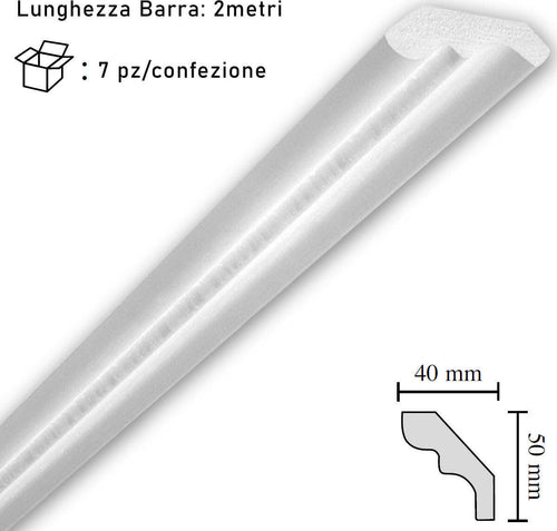Cornice-in-polistirolo-mm40x50x2mt.-mod.D50-confezione-da-7-barre