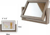 Cornice-Per-Foto-Fotografie-Con-Specchio-10-X-15-Cm-Doppia-Girevole-In-Legno