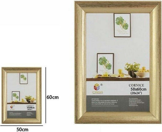 Cornice Per Foto Fotografie Quadri Tele Dimensioni 50 X 60 Cm Dorata Casa, arredamento e bricolage > Accessori Casa > Cornici e Portafoto Trade Shop italia - Napoli, Commerciovirtuoso.it