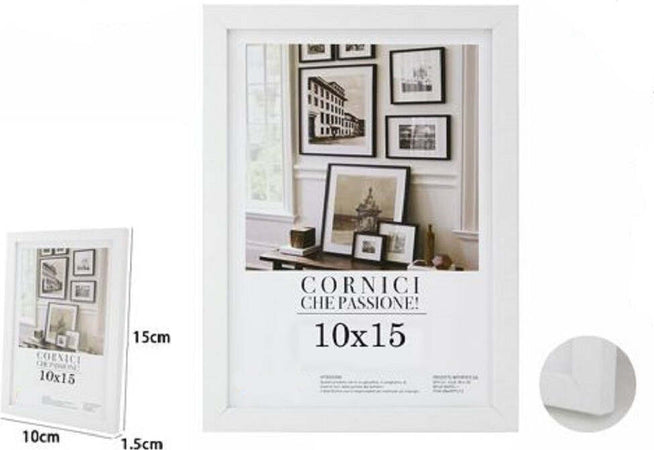 Cornice Per Foto Fotografie Quadri Tele Poster Portafoto 10 X 15 Cm Bianca 63145 Casa, arredamento e bricolage > Accessori Casa > Cornici e Portafoto Trade Shop italia - Napoli, Commerciovirtuoso.it