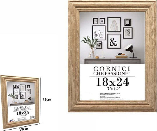 Cornice Per Foto Porta Fotografie Quadri Tele 18x24cm Modello Legno Chiaro 71625 Casa, arredamento e bricolage > Accessori Casa > Cornici e Portafoto Trade Shop italia - Napoli, Commerciovirtuoso.it
