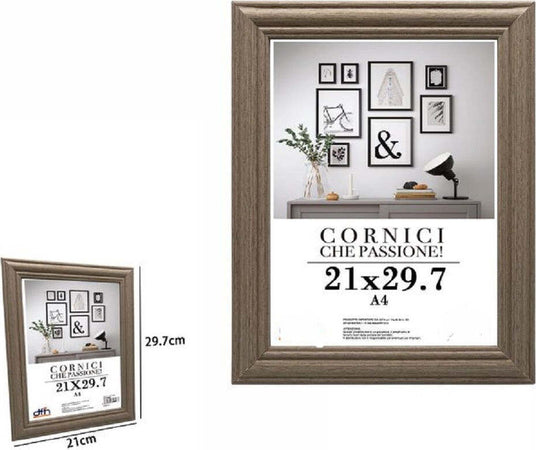 Cornice Per Foto Porta Fotografie Quadri Tele 21 X 29,7 Cm Modello Legno 71646 Casa e cucina/Decorazioni per interni/Album fotografici cornici e accessori/Cornici foto/Cornici da parete e da tavolo Trade Shop italia - Napoli, Commerciovirtuoso.it
