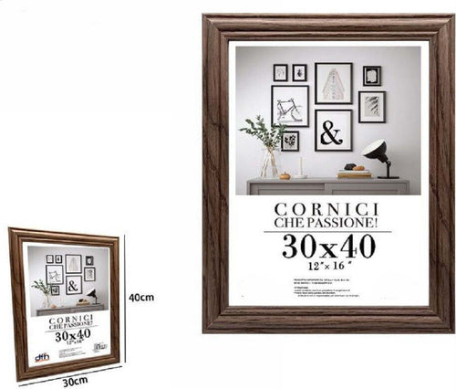 Cornice Per Foto Porta Fotografie Quadri Tele 30x40 Cm Modello Legno Scuro 71639 Casa e cucina/Decorazioni per interni/Album fotografici cornici e accessori/Cornici foto/Cornici da parete e da tavolo Trade Shop italia - Napoli, Commerciovirtuoso.it