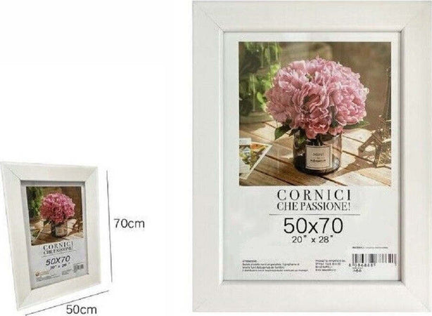 Cornice Per Foto Poster Quadri Tele Dimensioni 50 X 70 Cm Colore Bianco 68671 Casa, arredamento e bricolage > Accessori Casa > Cornici e Portafoto Trade Shop italia - Napoli, Commerciovirtuoso.it