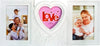 Cornice-Porta-Foto-Fotografie-Ricamato-Con-Cuore-Da-Parete-39x18cm-In-Plastica