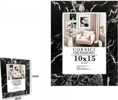 Cornice Portafoto Quadri Tele Poster 10 X 15 Cm Modello Effetto Marmo Nero 71667 Casa, arredamento e bricolage > Accessori Casa > Cornici e Portafoto Trade Shop italia - Napoli, Commerciovirtuoso.it
