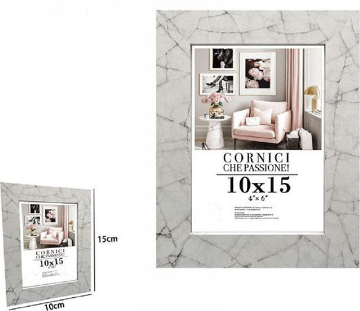Cornice Portafoto Quadri Tele Poster 10x15 Cm Modello Effetto Marmo Bianco 71649 Casa, arredamento e bricolage > Accessori Casa > Cornici e Portafoto Trade Shop italia - Napoli, Commerciovirtuoso.it